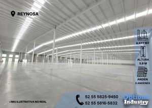 Large industrial warehouse for rent in Reynosa