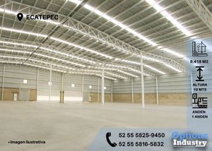 Rent now industrial warehouse in Ecatepec