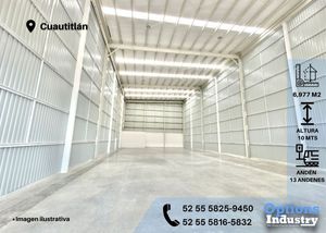 Availability of industrial warehouse in Cuautitlán for rent