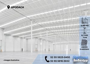 Industrial warehouse rental in Apodaca