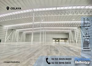 Immediate rent of an industrial warehouse in Celaya