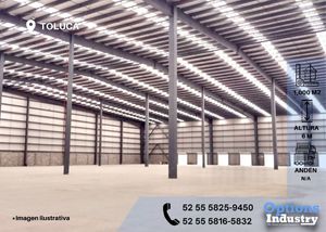 Rent industrial warehouse in Toluca