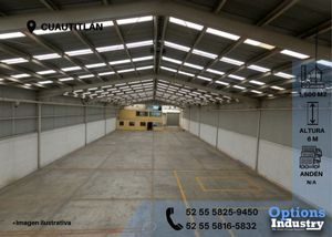 Rent now in Cuautitlán industrial warehouse