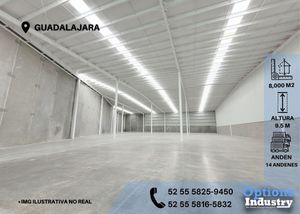 Great industrial warehouse for rent in Guadalajara