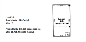 Local en renta, en plaza comercial Av Vasconcelos y Margain