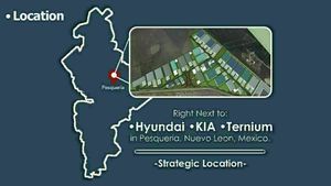 Terreno industrial en venta en Pesquería NL.