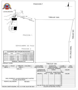 Terreno en venta en Uxmal cerca de zona arqueológica