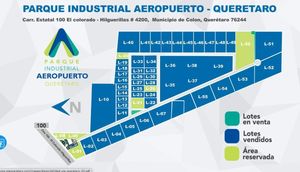 Venta Terreno Industrial parque PIA (Parque Industrial Aeropuerto Queretaro)