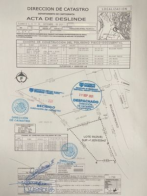 Terreno Comercial/ Industrial  en Venta en  Zona Industrial  Pacífico II  1829m2