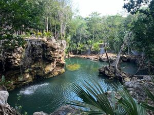 Casa en coto privado con increíble CENOTE en bosques de bambu