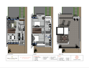 Casa 2 hab. 2 baños en Tulum Bahía Principe en Venta