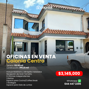 OFICINAS EN VENTA 📍 Cd. Obregón (Col Centro)