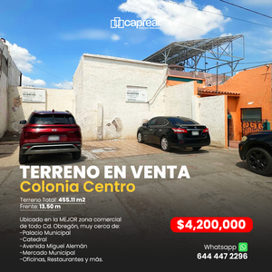 TERRENO EN VENTA 📍 Cd. Obregón (Col Centro)