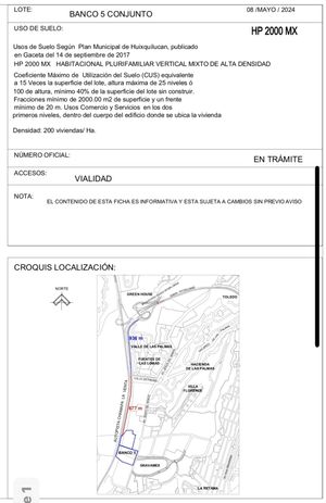 ULTIMOS LOTES  EN VENTA JESÚS DEL MONTE, HUIXQUILUCAN.