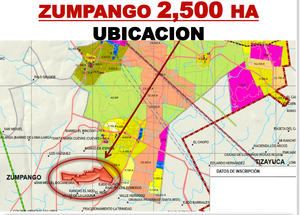 STA. LUCIA-ZUMPANGO, MX. 500 HAS, para VIVIENDA