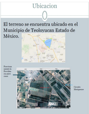 TEOLOYUCAN.  Tereno HABITACIONAL.  400,000 M2