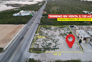 Terreno en venta de 2,132 m2 en Chicxulub Pto | Km10 carretera Progreso-Telchac