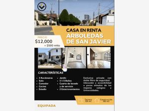 Casa en renta en Av. Roble 134, Arboledas de San Javier, Pachuca de Soto,  Hidalgo.