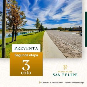 Preventa de Terrenos en Residencial San Felipe Coto 3