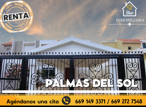 Hermosa Casa amueblada en fraccionamiento Palmas del sol