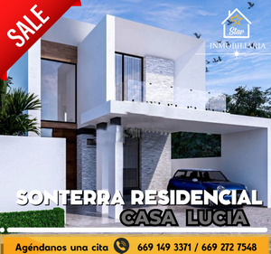 CASA EN VENTA SONTERRA DE 4 RECAMARARAS MOD LUCIA