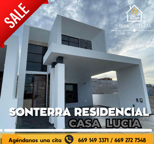 CASA EN VENTA SONTERRA DE 4 RECAMARARAS MOD LUCIA