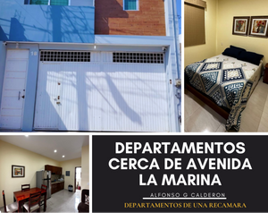 DEPARTAMENTOS EN RENTA EN  ALFONSO G CALDERON A UNOS MTRS DE AVENIDA LA MARINA