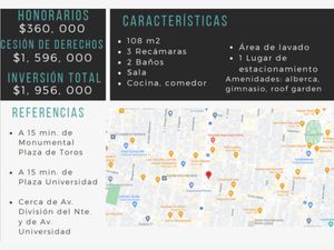 Departamento en Venta en Narvarte Poniente Benito Juárez