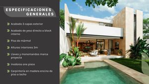 VENTA de Casa 20 en Moravia, Temozón Norte, Mérida, Yucatán.