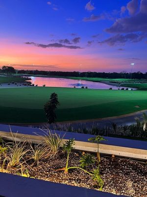 Terreno en venta frente a campo de golf en Club Provincia, Tamanché, Yucatán.