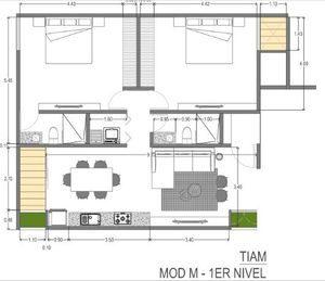 Departamento preventa de dos recámaras desarrollo TIAM en Temozón Mérida Yucatán