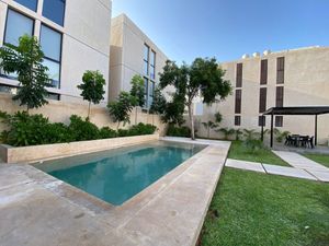 Departamento en renta en planta baja con piscina y terraza