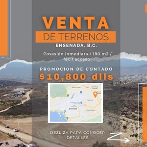 TERRENO EN VENTA NUEVO LIBRAMIENTO ENSENADA B.C