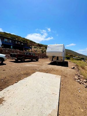 "TERRENO EN VENTA CON TRAILA EN ESTEBAN CANTÚ, ENSENADA"