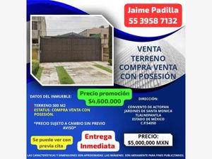 Terreno en Venta en Jardines de Santa Monica Tlalnepantla de Baz