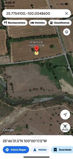 TERRENO EN VENTA PESQUERIA, NUEVO LEON.