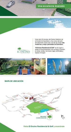 TERRENOS EN VENTA EN EL ENCINO RESIDENCIAL&amp;GOLF HUIMILPAN QRO. J-R