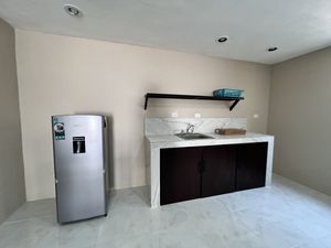 EN RENTA, Departamento amueblado con garage en Santa Ana, Campeche