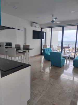 Departamento Amueblado frente al Mar en Mahahual