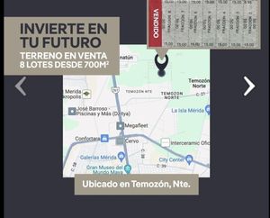 VENTA DE TERRENOS EN TEMOZON NORTE 750m2