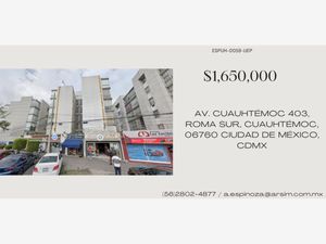 Departamento en Venta en Roma Sur Cuauhtémoc