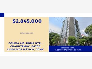 Departamento en Venta en Roma Norte Cuauhtémoc