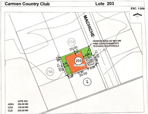 Terreno 203 en venta Country club